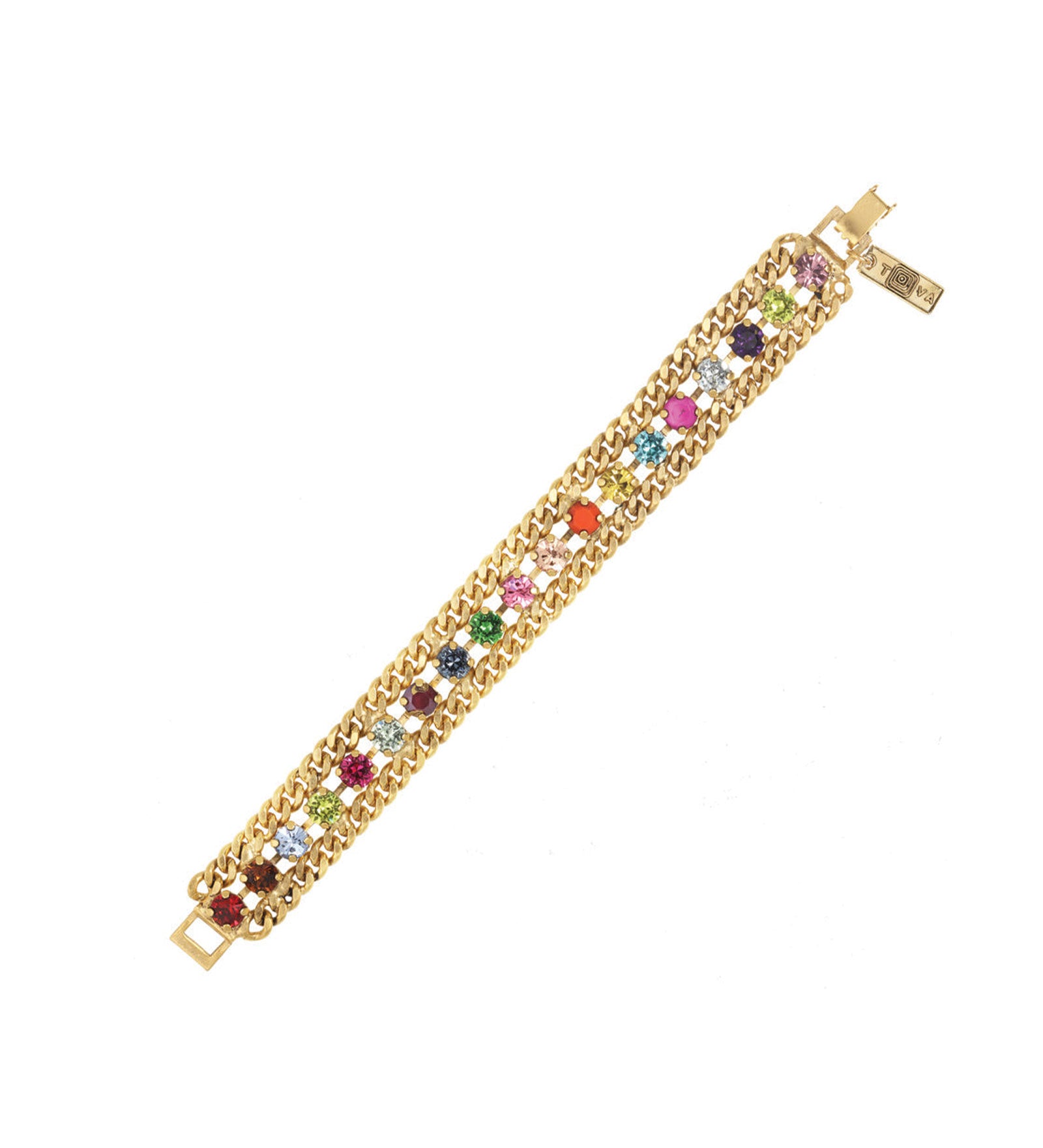 Maeve Bracelet Gold Plated, Marigold Multi Crystal