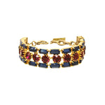 Makenna Bracelet Gold Plated, Montana Crystal