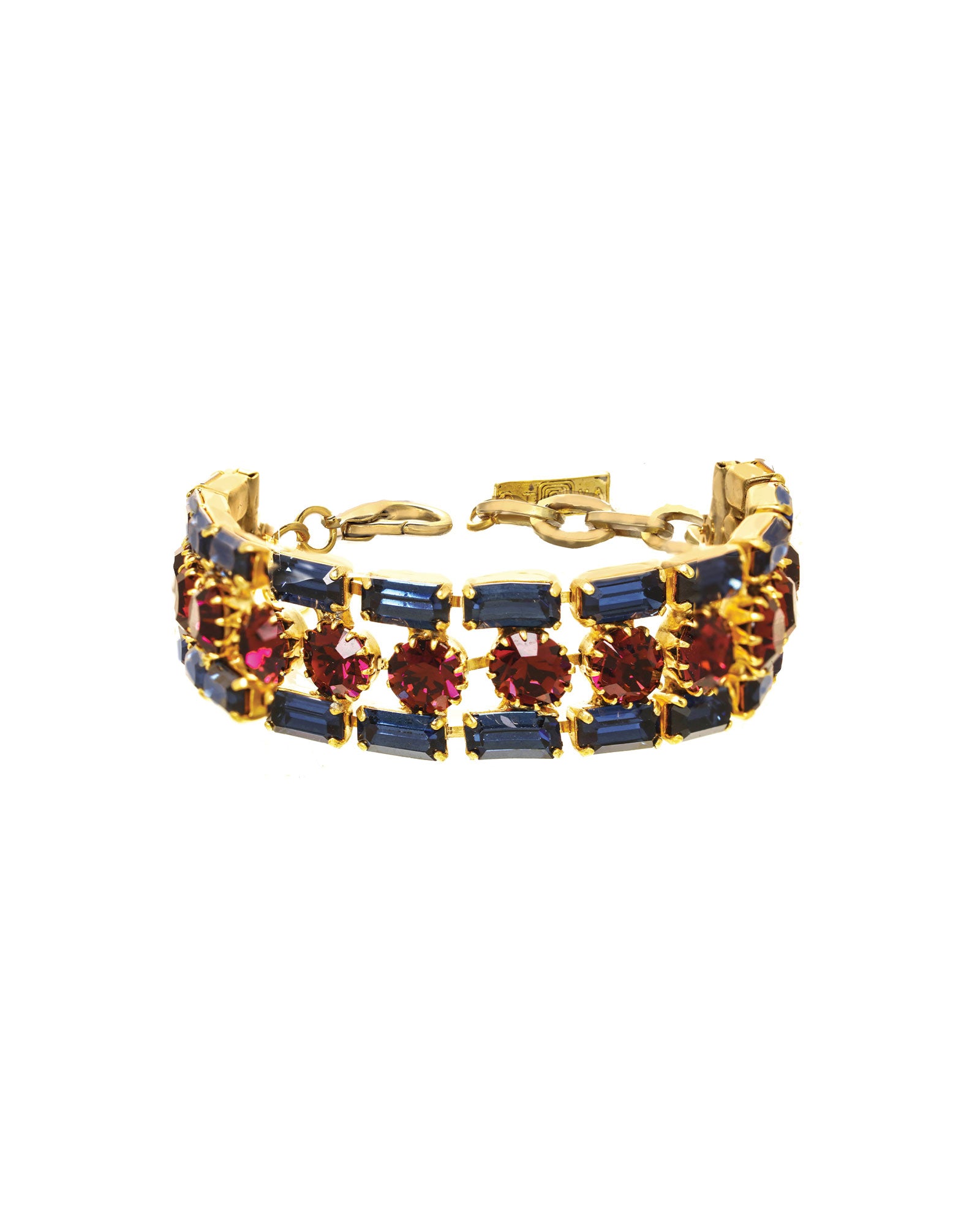 Makenna Bracelet Gold Plated, Montana Crystal