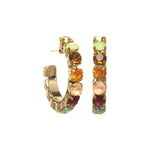 Jubilee Hoops Gold Plated, Earth Wind & Fire Crystal