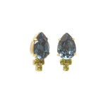 Vienna Stud Gold Plated, Montana Olivine Crystal