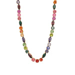 Elodie Necklace Gold Plated, Berry Mix Crystal