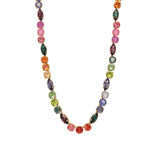 Elodie Necklace Gold Plated, Berry Mix Crystal