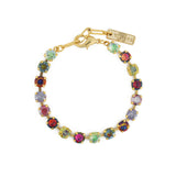 TOVA-Sarina Bracelet-Bracelets-14k Gold Plated, Eclipse Crystal-Blue Ruby Jewellery-Vancouver Canada