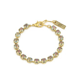 TOVA-Sarina Bracelet-Bracelets-Gold Plated, Grey Lemon Crystal-Blue Ruby Jewellery-Vancouver Canada