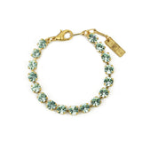 TOVA-Sarina Bracelet-Bracelets-Gold Plated, Chrysolite Crystal-Blue Ruby Jewellery-Vancouver Canada