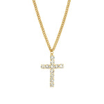 Donatela Mini Necklace Gold Plated, Clear Crystal