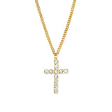 Donatela Mini Necklace Gold Plated, Clear Crystal