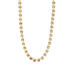 TOVA-Sarina Necklace-Necklaces-Gold Plated, Light Peach Lemon Crystal-Blue Ruby Jewellery-Vancouver Canada