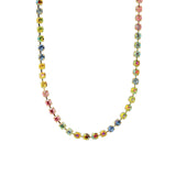 Sarina Necklace Gold Plated, Watermelon Crystal