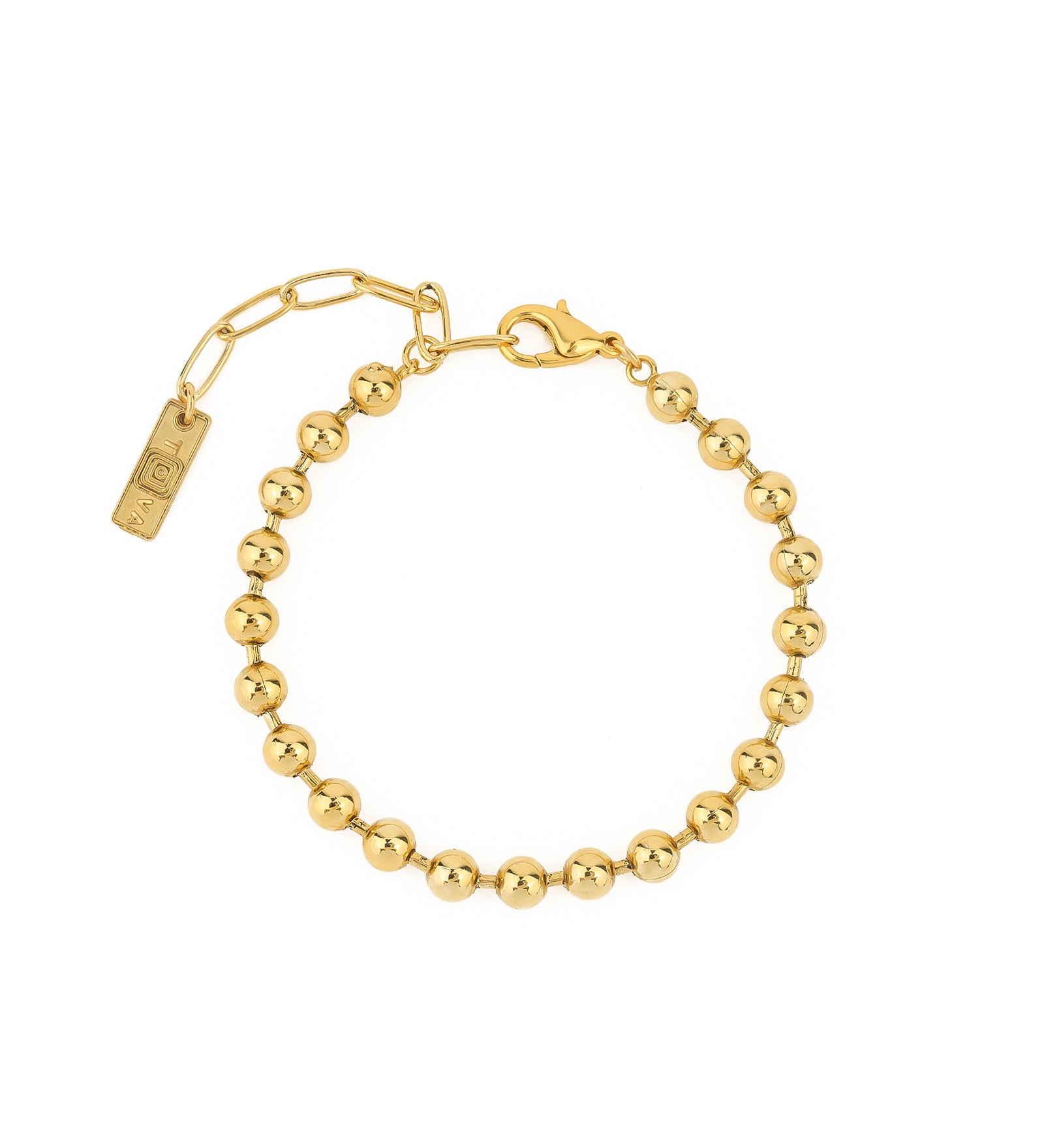 Radmilla Bracelet | 6mm Antique Gold-plated Brass