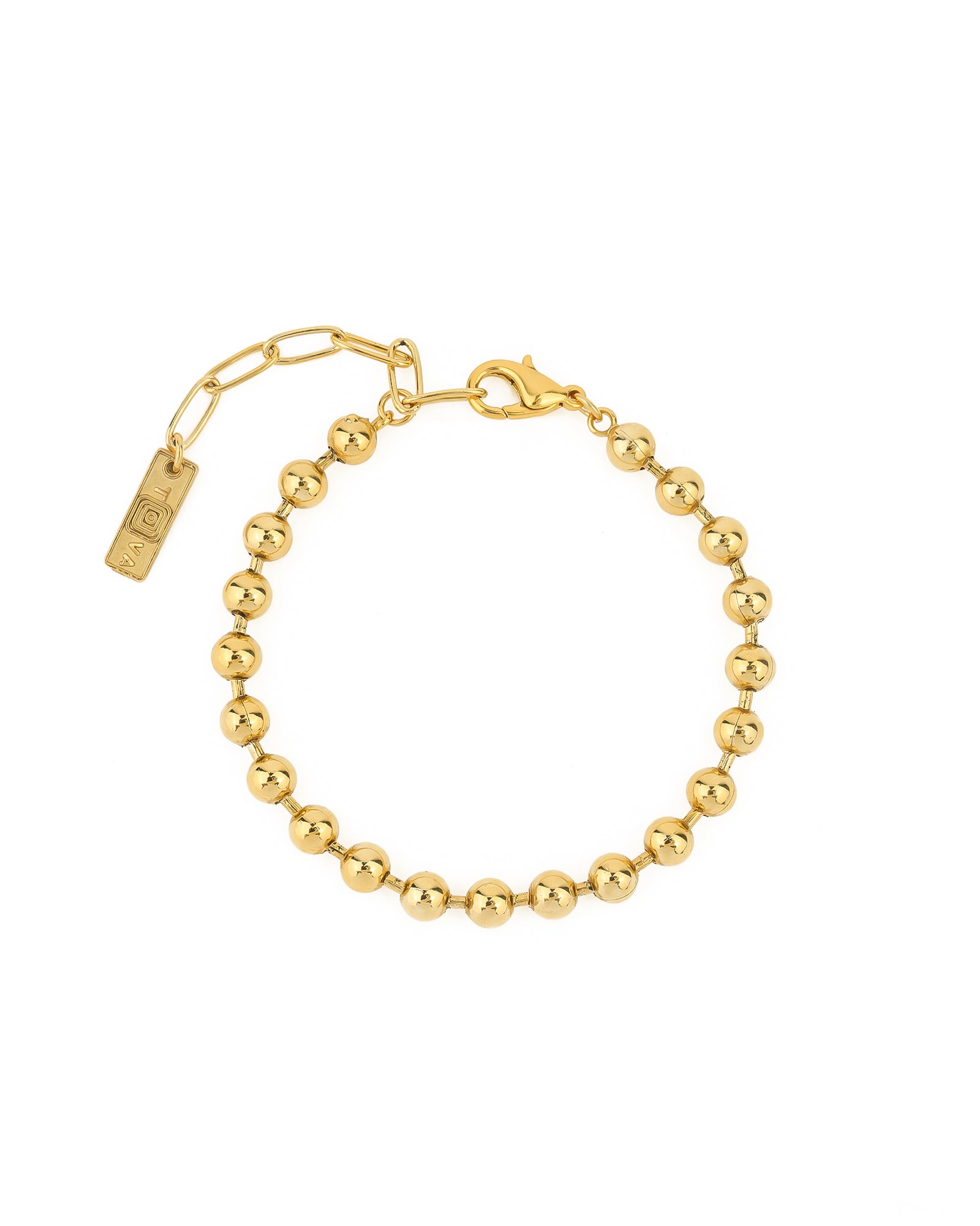 Radmilla Bracelet | 6mm Antique Gold-plated Brass