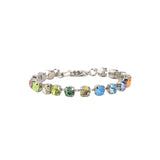 Sarina Bracelet Silver Plated, Watermelong Crystal