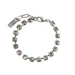 TOVA-Sarina Bracelet-Bracelets-Silver Plated, Starlight Crystal-Blue Ruby Jewellery-Vancouver Canada