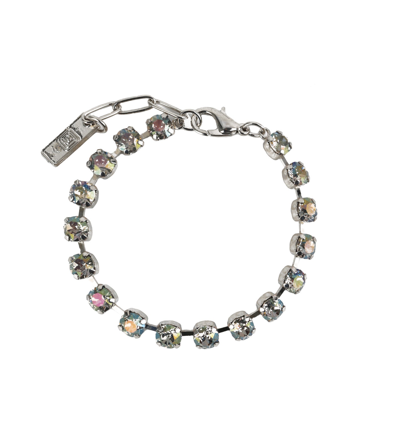 TOVA-Sarina Bracelet-Bracelets-Silver Plated, Starlight Crystal-Blue Ruby Jewellery-Vancouver Canada