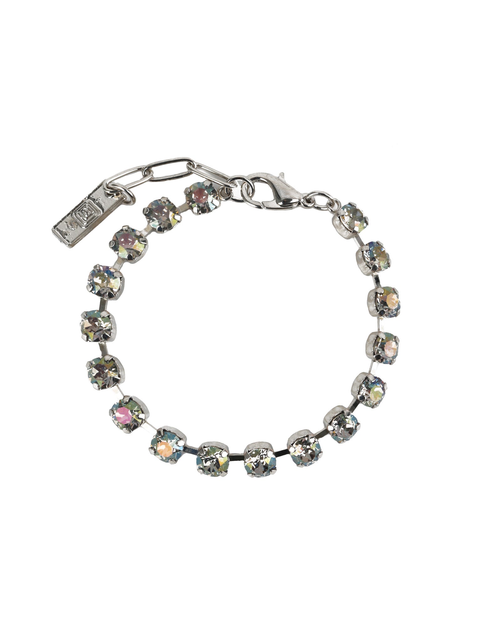 TOVA-Sarina Bracelet-Bracelets-Silver Plated, Starlight Crystal-Blue Ruby Jewellery-Vancouver Canada