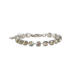 TOVA-Sarina Bracelet-Bracelets-Silver Plated, Starlight Crystal-Blue Ruby Jewellery-Vancouver Canada