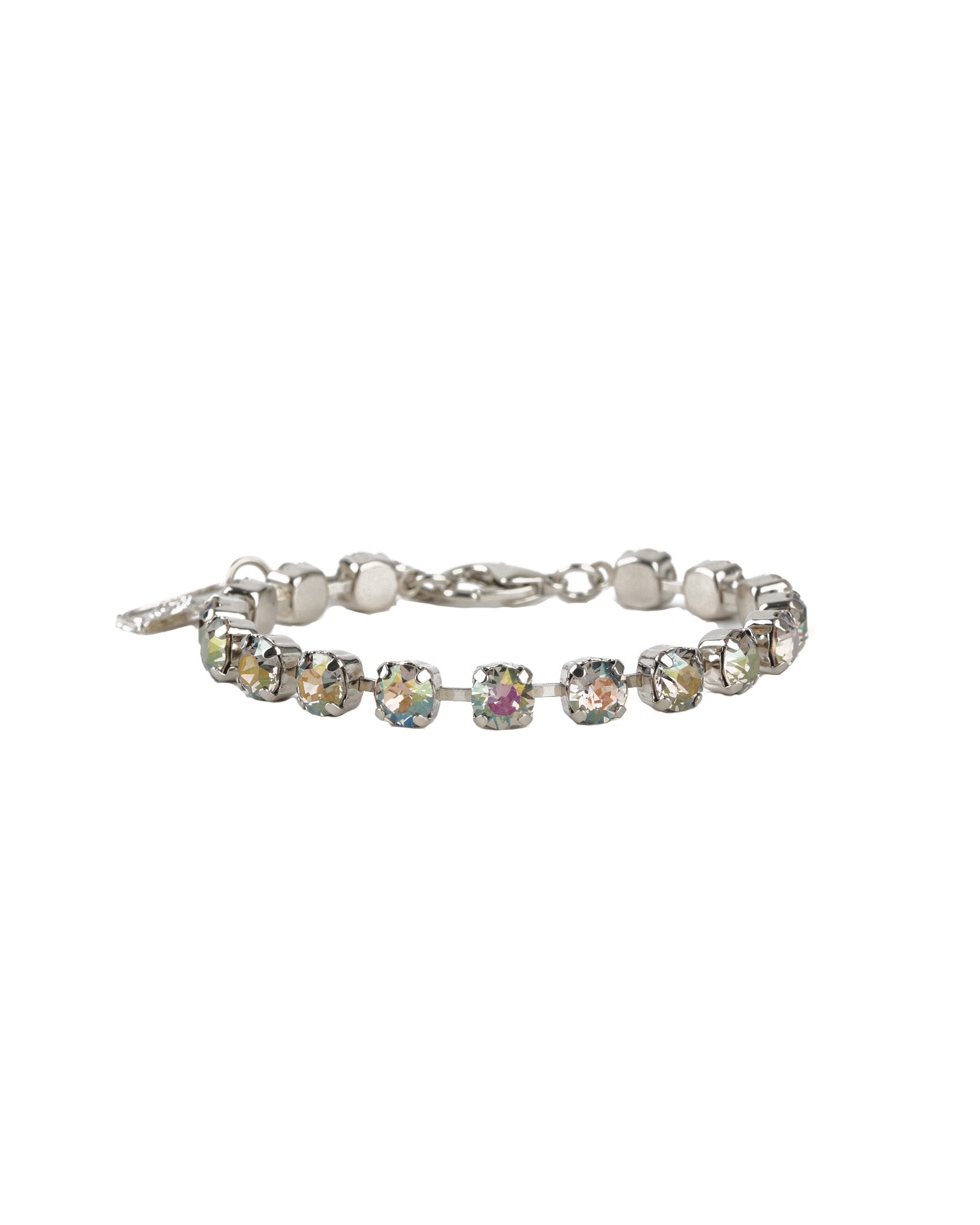 TOVA-Sarina Bracelet-Bracelets-Silver Plated, Starlight Crystal-Blue Ruby Jewellery-Vancouver Canada