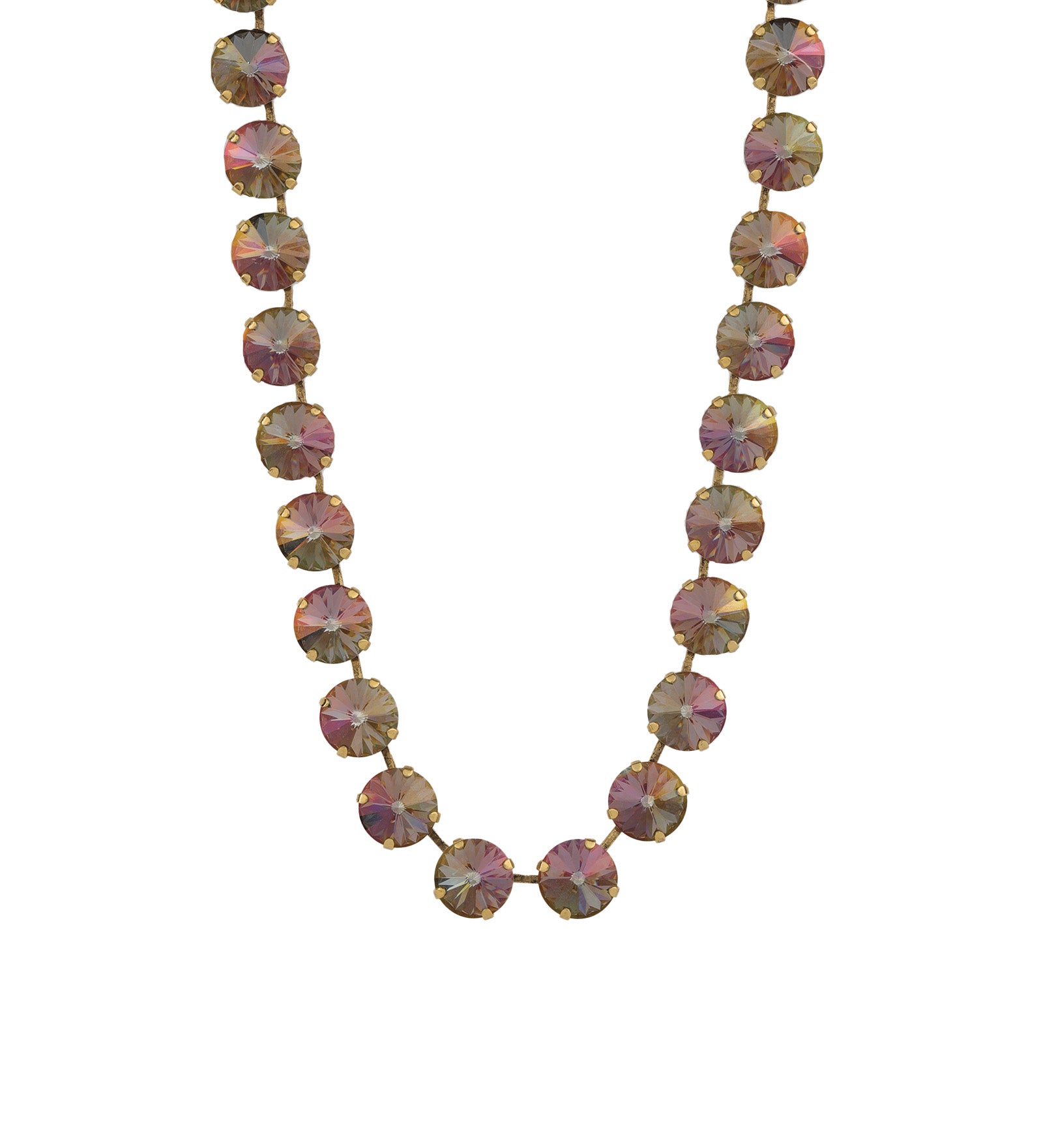 Sofia Necklace 14k Gold Plated, Starlight Crystal