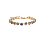 Sarina Bracelet 14k Gold Plated, Tanzanite Crystal