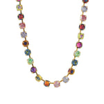 TOVA-Sarina Necklace-Necklaces-14k Gold Plated, Eclipse Crystal-Blue Ruby Jewellery-Vancouver Canada