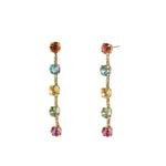 Lilith Earrings 14k Gold Plated, Bohemian Wonderland Crystal