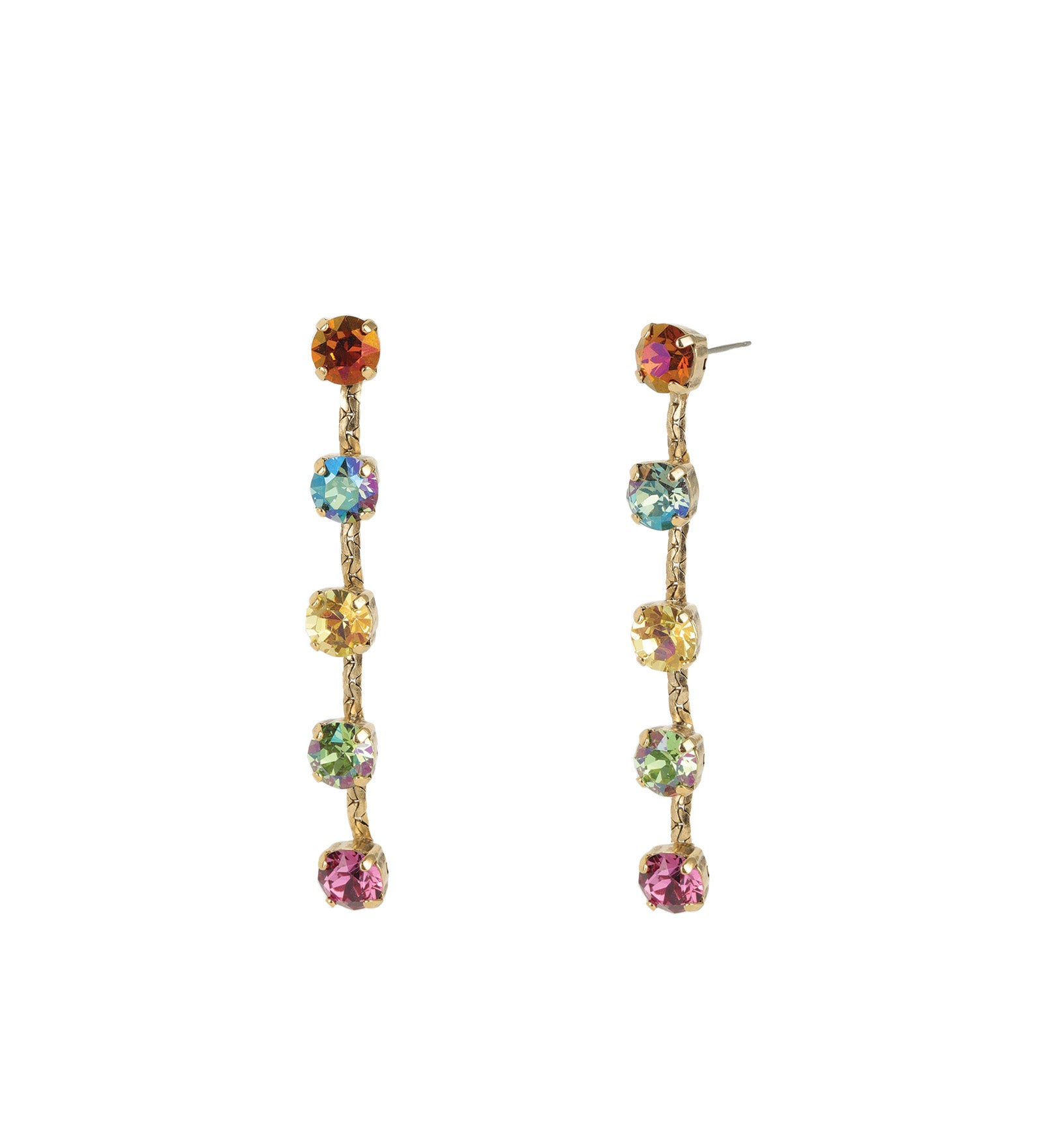 Lilith Earrings 14k Gold Plated, Bohemian Wonderland Crystal