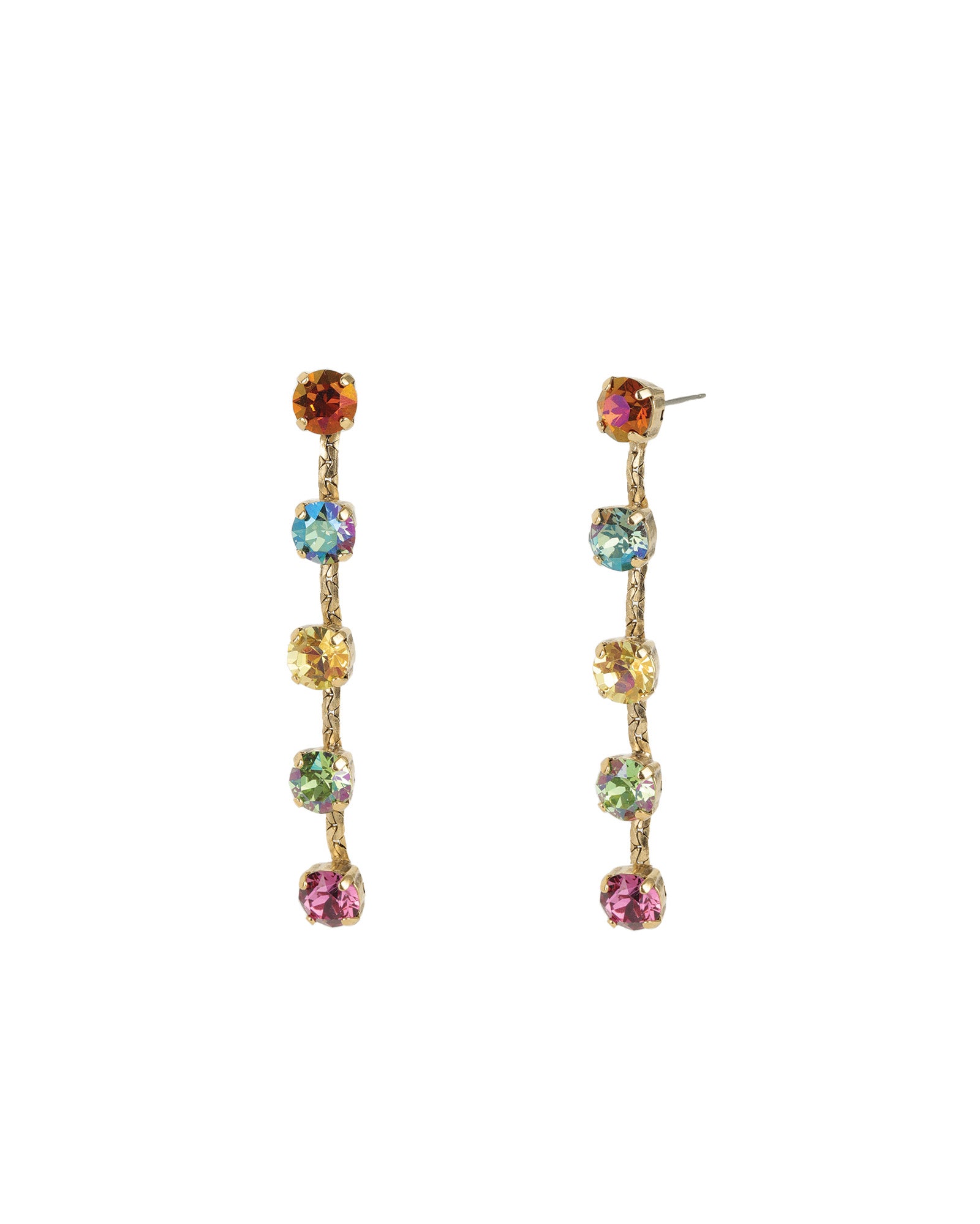 Lilith Earrings 14k Gold Plated, Bohemian Wonderland Crystal