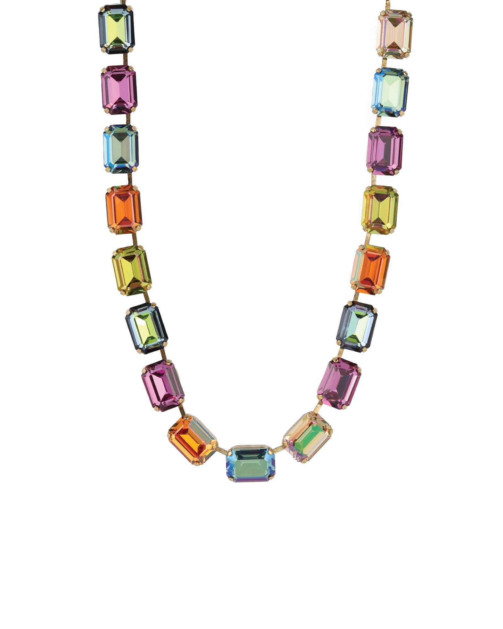 Jabari Necklace 14k Gold Plated, Bohemian Wonderland Crystal