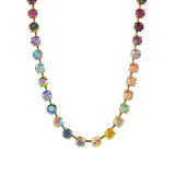 TOVA-Sarina Necklace-Necklaces-14k Gold Plated, Addy Crystal-Blue Ruby Jewellery-Vancouver Canada