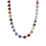 TOVA-Oakland Necklace-Necklaces-Silver Plated, Bohemian Wonderland Crystal-Blue Ruby Jewellery-Vancouver Canada