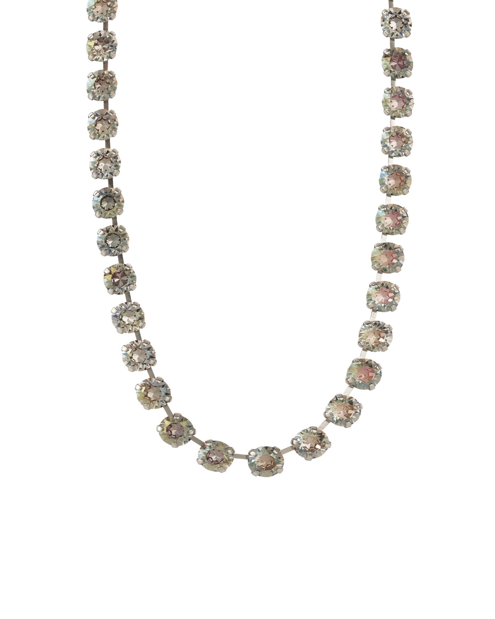 TOVA-Oakland Necklace-Necklaces-Silver Plated, Starlight Crystal-Blue Ruby Jewellery-Vancouver Canada