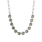 TOVA-Mini Oakland Necklace-Necklaces-Silver Plated, Starlight Crystal-Blue Ruby Jewellery-Vancouver Canada