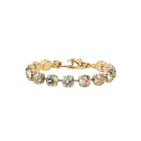 TOVA-Oakland Bracelet-Bracelets-14k Gold Plated, Starlight Crystal-Blue Ruby Jewellery-Vancouver Canada