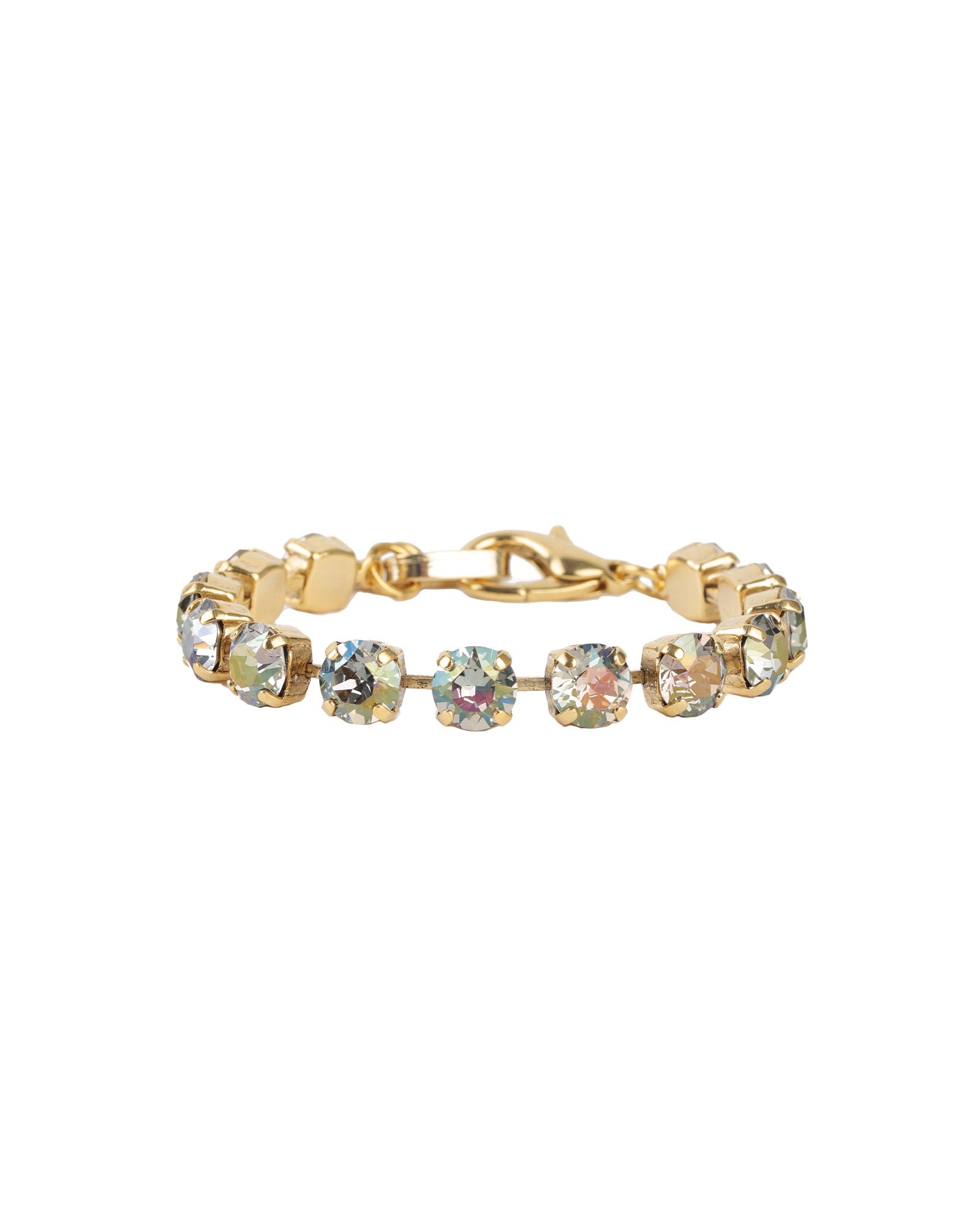 TOVA-Oakland Bracelet-Bracelets-14k Gold Plated, Starlight Crystal-Blue Ruby Jewellery-Vancouver Canada