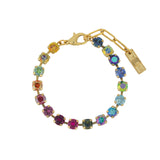 TOVA-Sarina Bracelet-Bracelets-14k Gold Plated, Addy Crystal-Blue Ruby Jewellery-Vancouver Canada