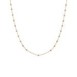 Diamond Cut Rosary Chain Necklace 14k Yellow Gold / 20"