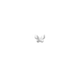 Butterfly Stud 10k White Gold