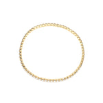 1 Row 2.5mm CZ Stretch Bracelet Gold Plated, Cubic Zirconia