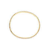 1 Row 2.5mm CZ Stretch Bracelet Gold Plated, Cubic Zirconia