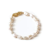 Wolf Circus-Mae Bracelet-Bracelets-14k Gold Plated, White Pearl-Blue Ruby Jewellery-Vancouver Canada