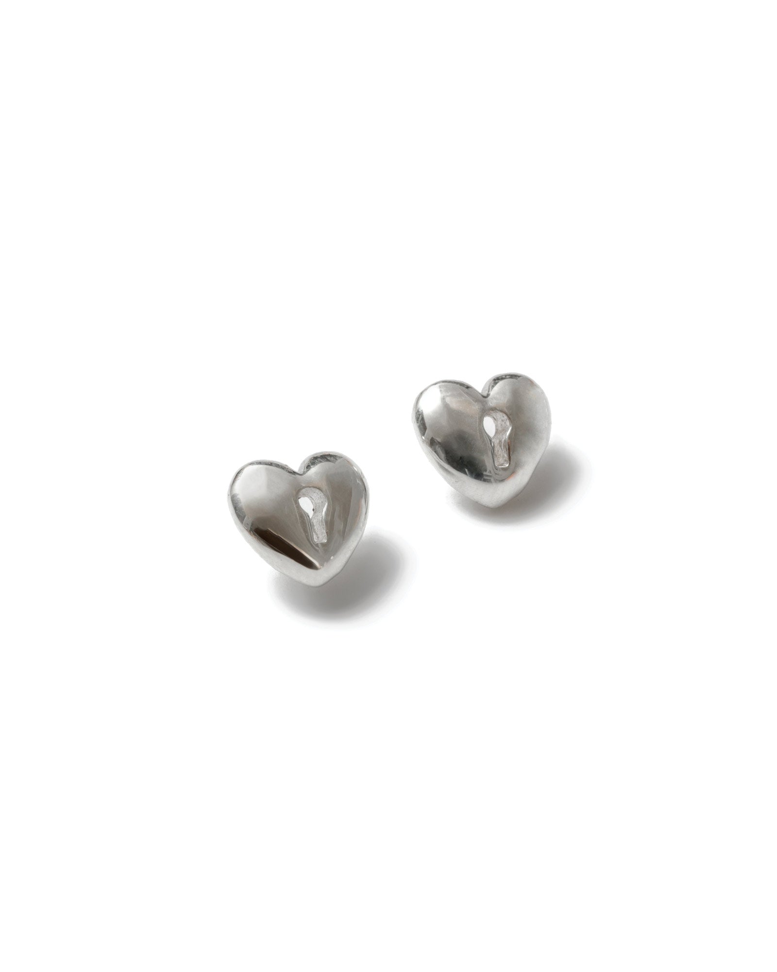 Heartlock Studs Sterling Silver