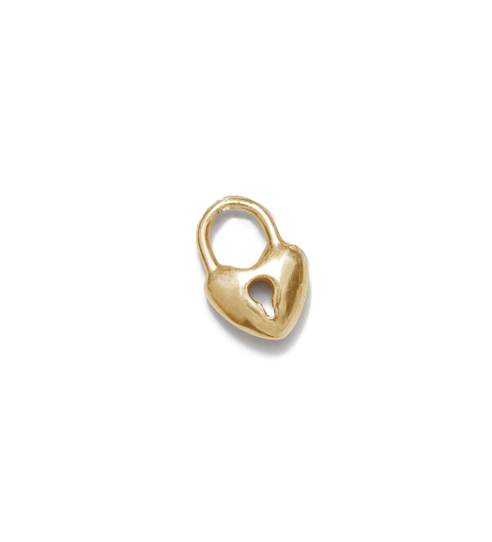 Mini Heartlock Charm 14k Gold Plated