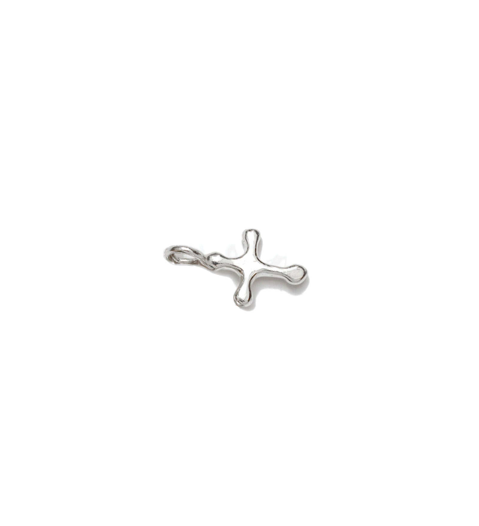 Mini Cross Charm Sterling Silver