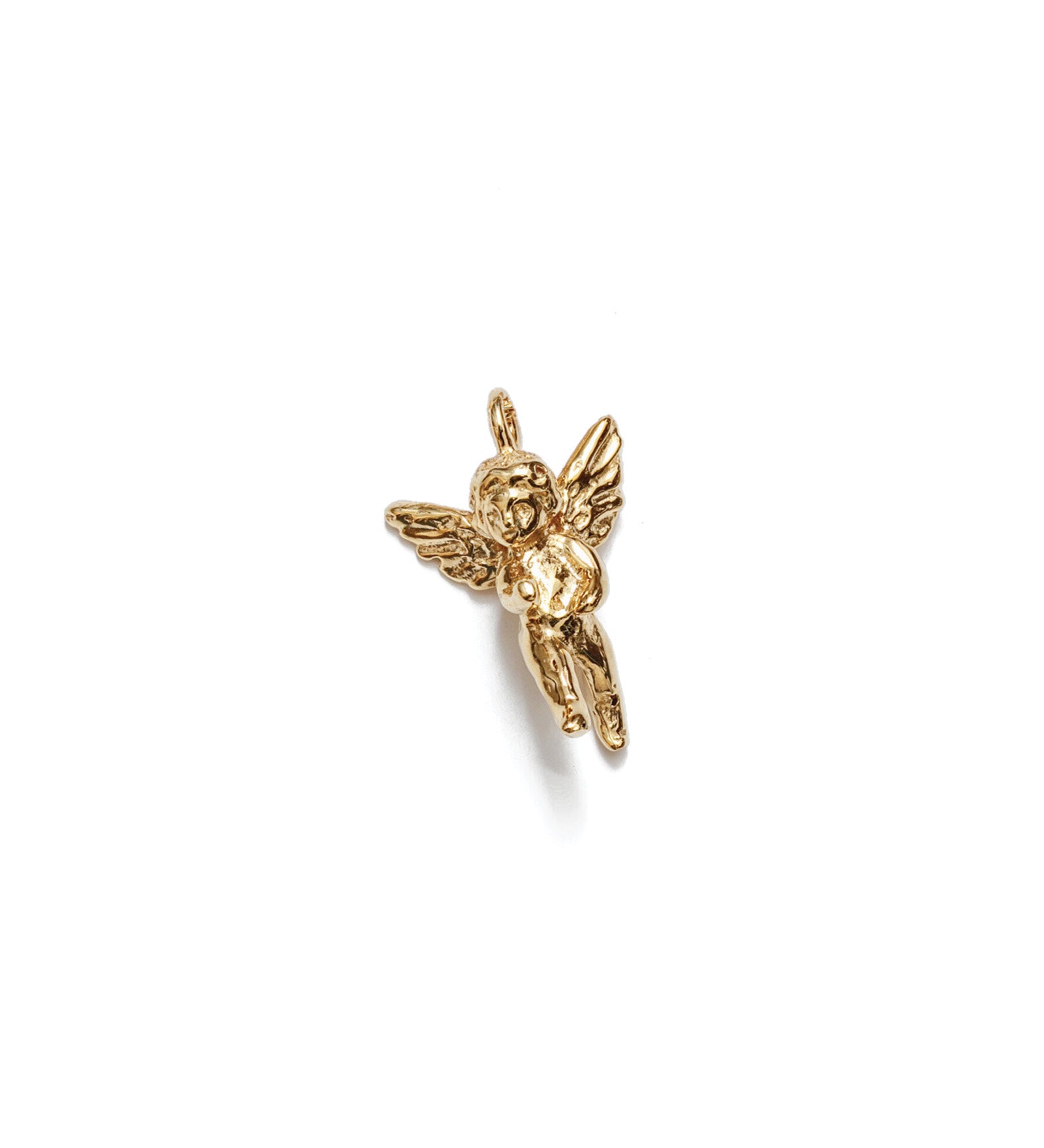 Mini Cherub Charm 14k Gold Plated