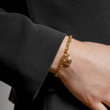 Heartlock Bracelet 14k Gold Plated