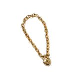 Heartlock Bracelet 14k Gold Plated