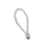 Heartlock Bracelet Sterling Silver