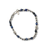 Caleb Bracelet Sterling Silver, Sodalite / 8"