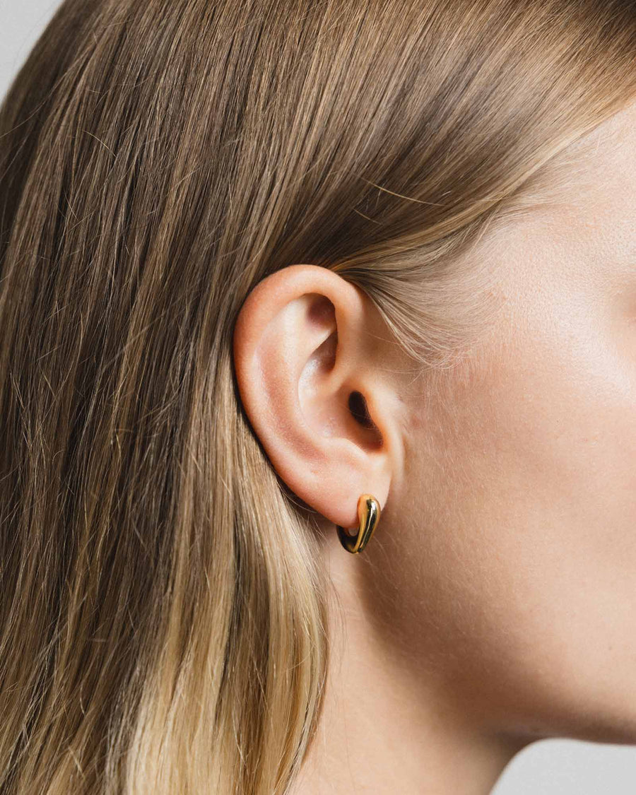 Ingrid Hoops 14k Gold Plated